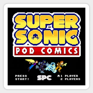 Super-SONIC "Hedgehog Day" retro pixelated Magnet